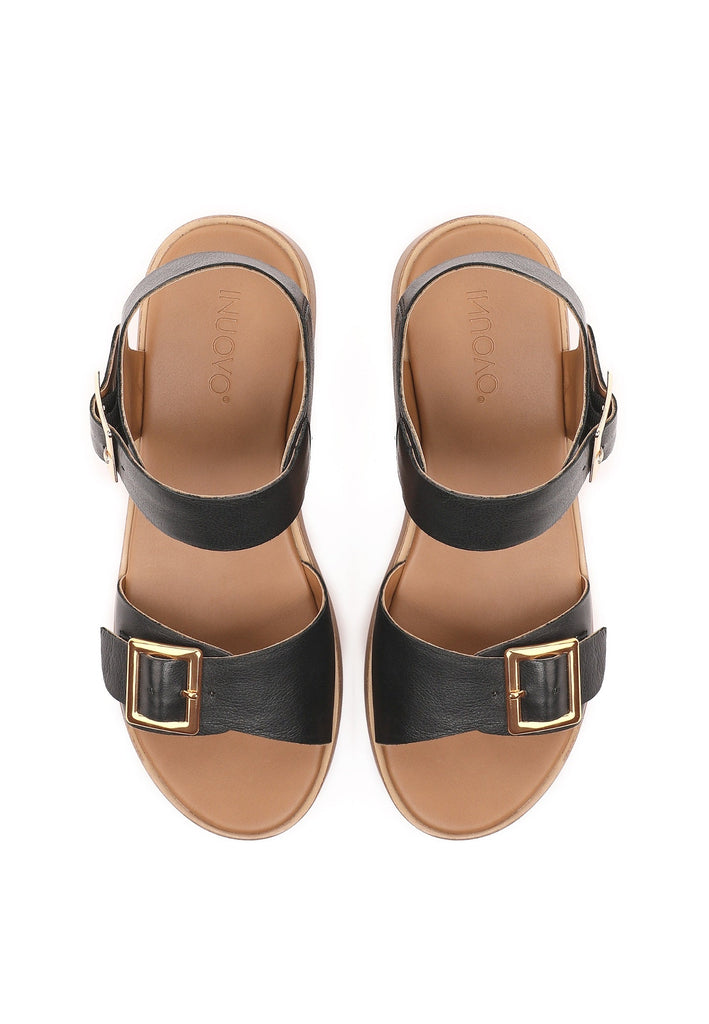 Inuovo Sandalen Leder Schwarz