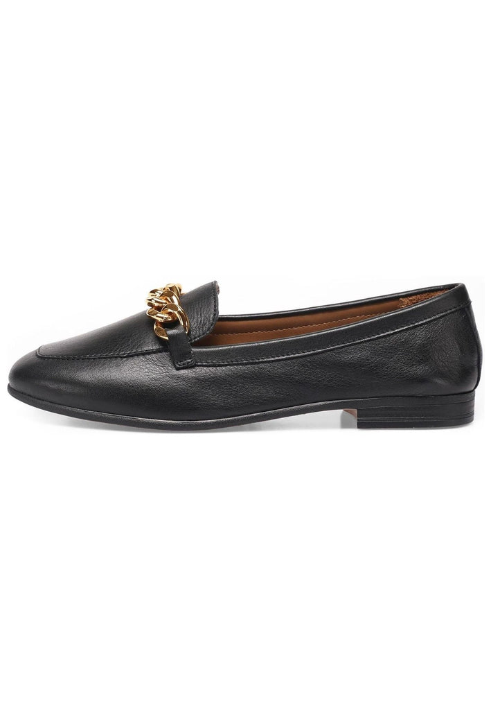 Slipper Inuovo Slipper Leder Schwarz/Gold