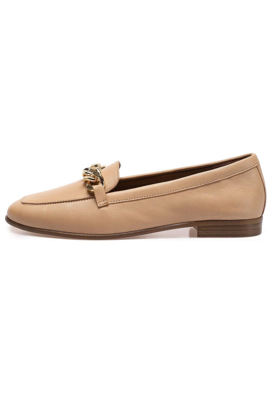 Inuovo Slipper Leder Hellbraun