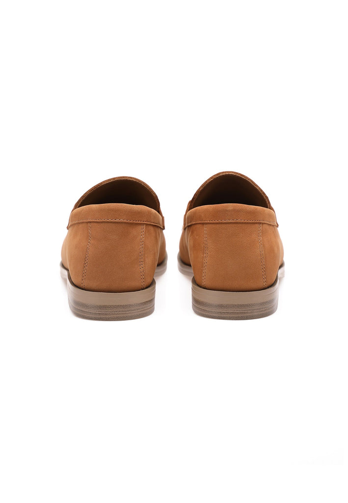 Inuovo Slipper Leder Mittelbraun