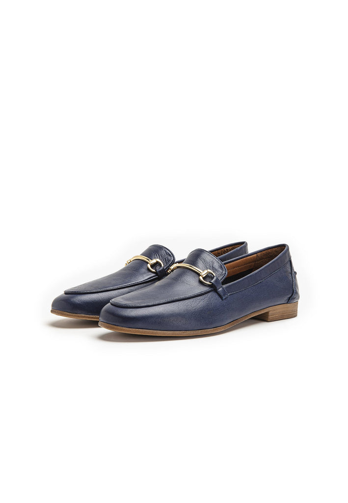 Inuovo Slipper Leder Navy