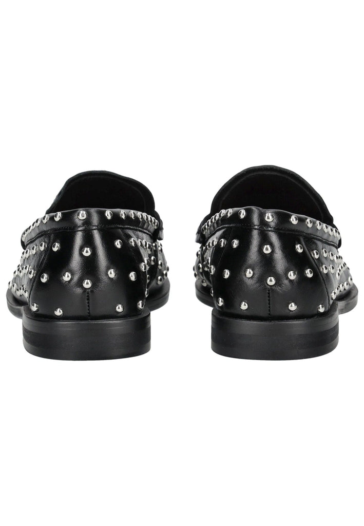 Inuovo Slipper Leder Schwarz