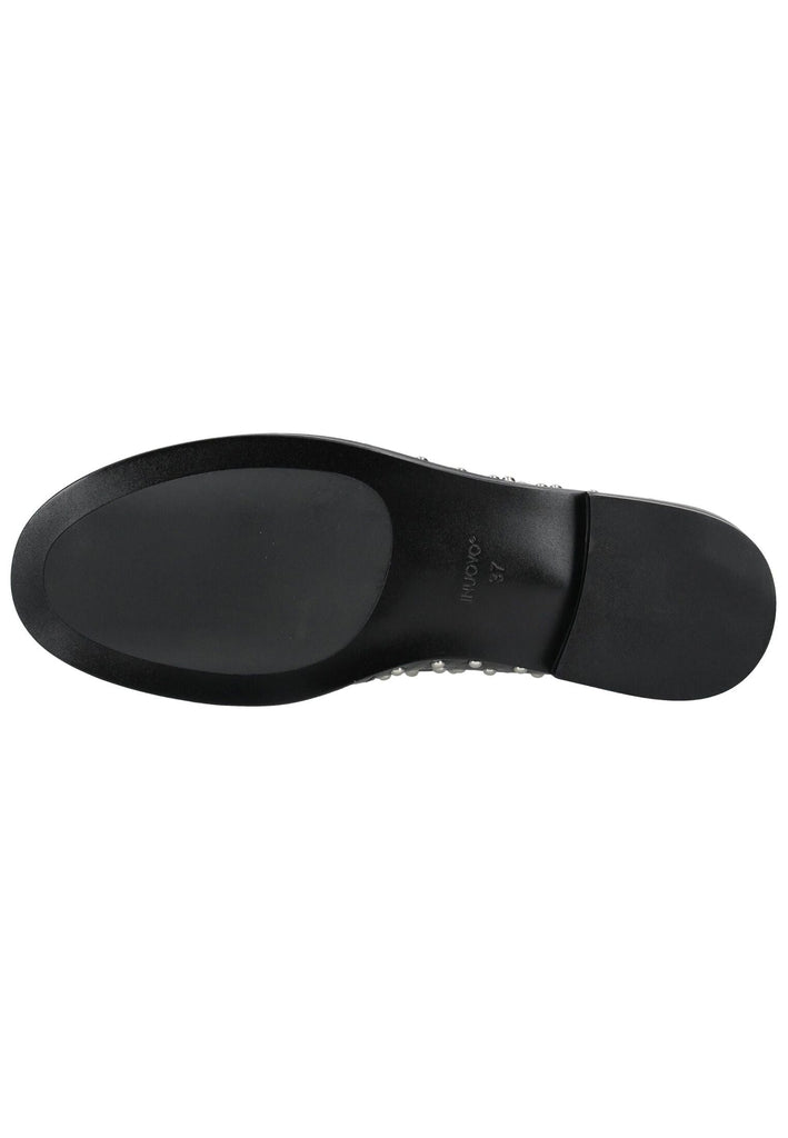 Inuovo Slipper Leder Schwarz