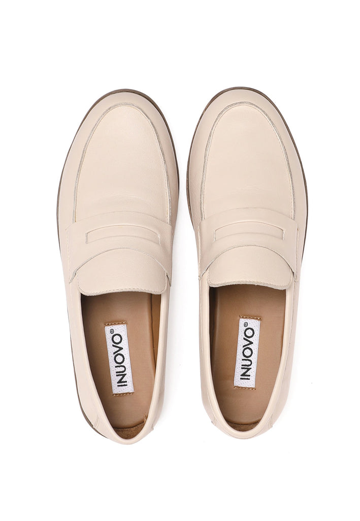 Inuovo Slipper Leder White