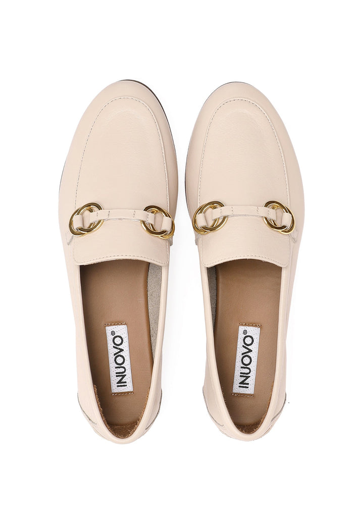 Inuovo Slipper Leder White