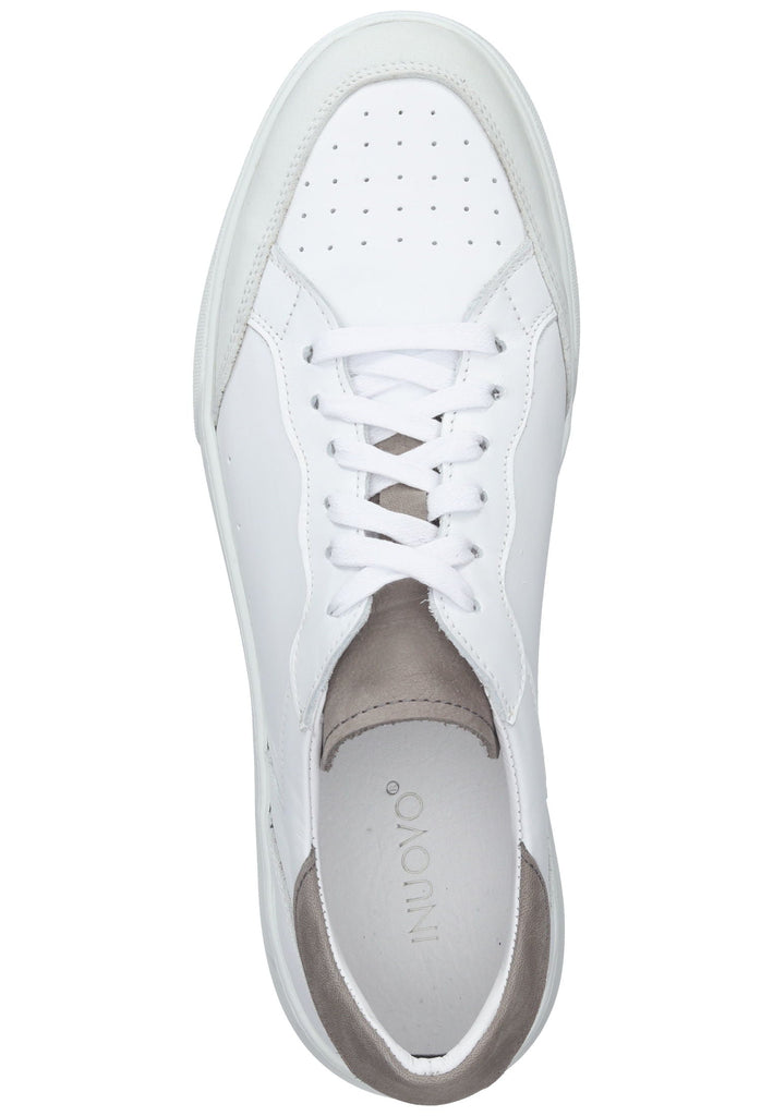 Inuovo Sneaker Leder/Fell Weiß/Beige