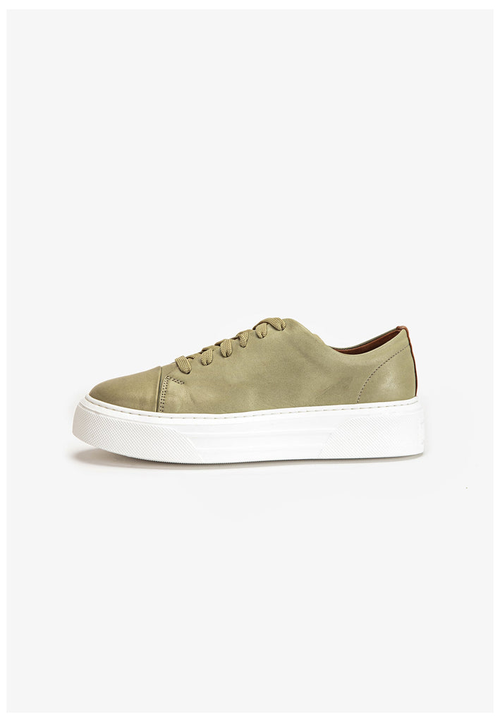 Inuovo Sneaker Leder Olive