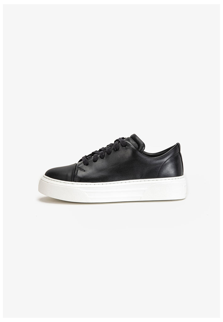 Inuovo Sneaker Leder Schwarz