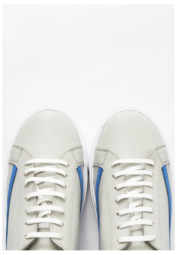 Inuovo Sneaker Leder Silber/Grau