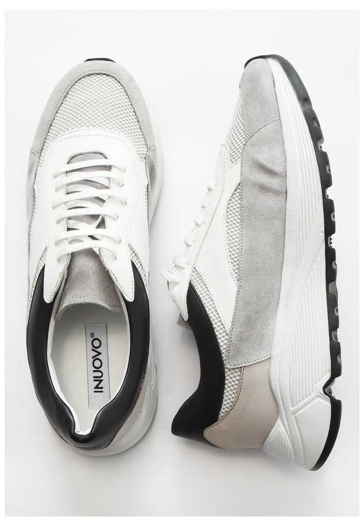 Inuovo Sneaker Leder/Textil Grau