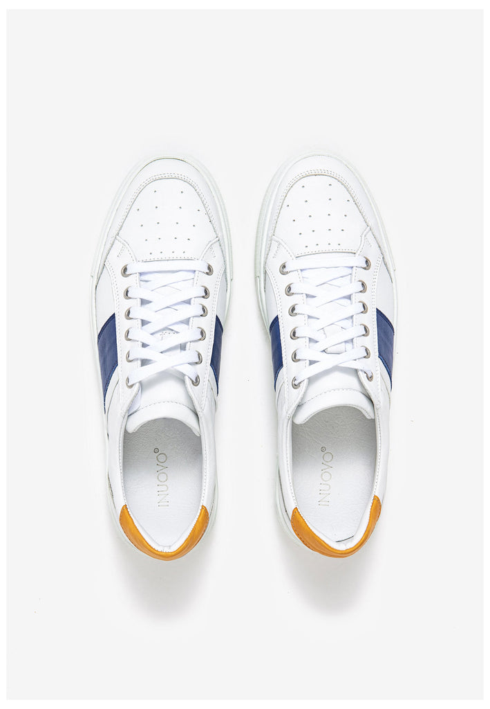 Inuovo Sneaker Leder Weiß/Blau