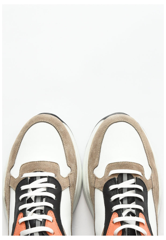 Inuovo Sneaker Leder Weiß/Braun