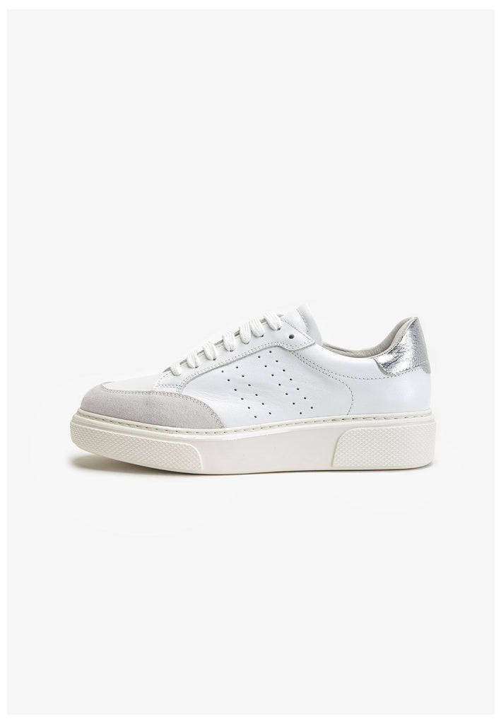 Inuovo Sneaker Leder Weiß/Grau