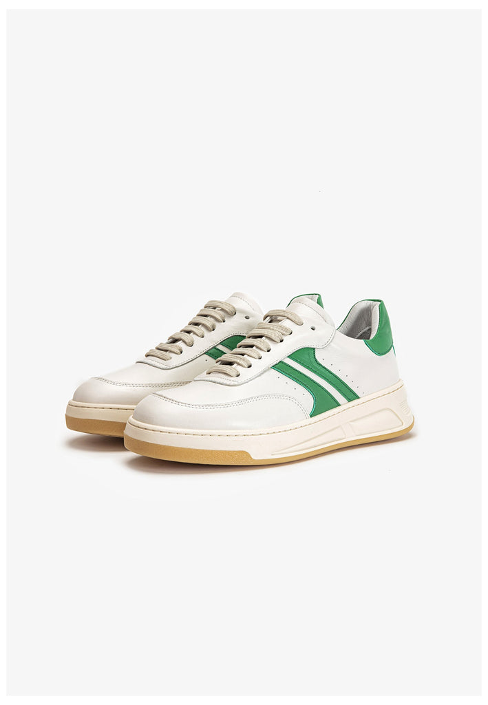 Inuovo Sneaker Leder Weiß/Grün