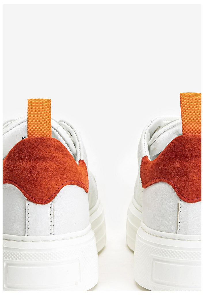 Inuovo Sneaker Leder Weiß/Orange