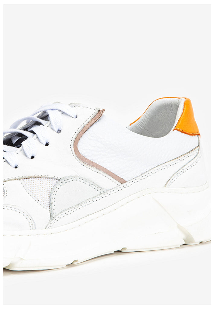 Inuovo Sneaker Leder Weiß/Orange
