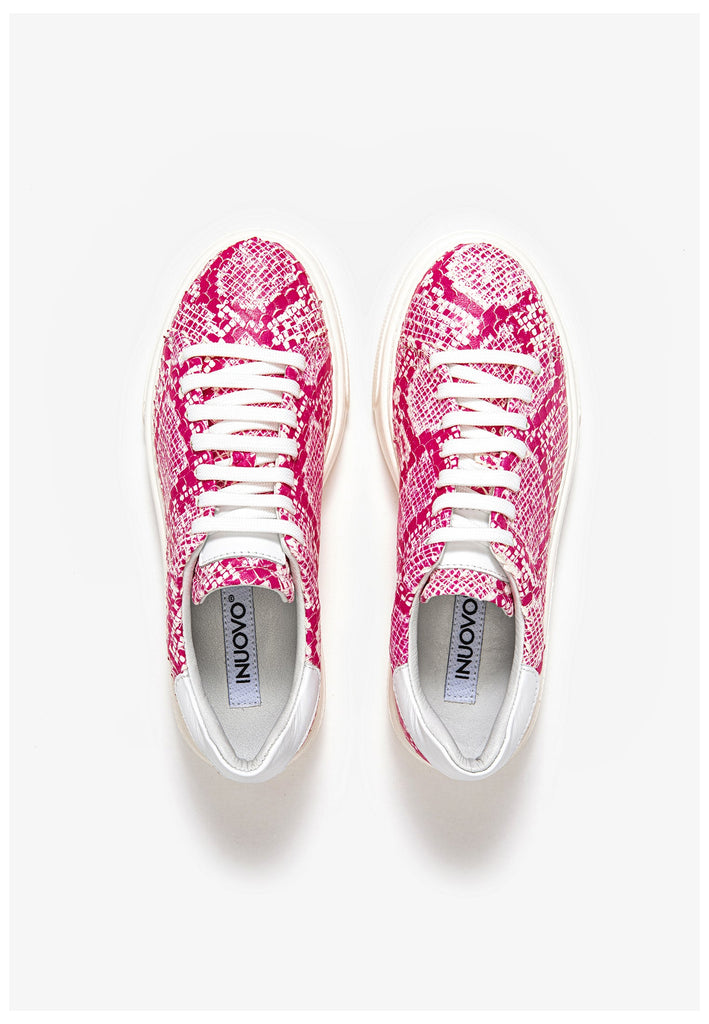 Inuovo Sneaker Leder Weiß/Pink