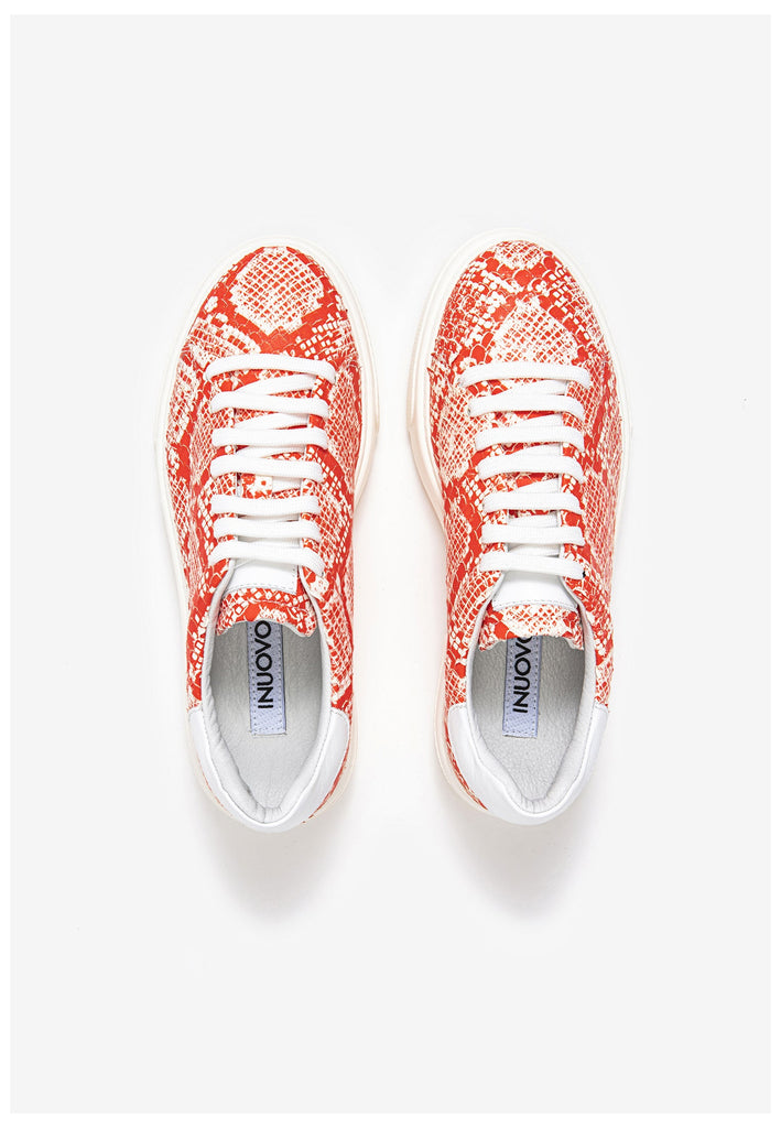 Inuovo Sneaker Leder Weiß/Rot