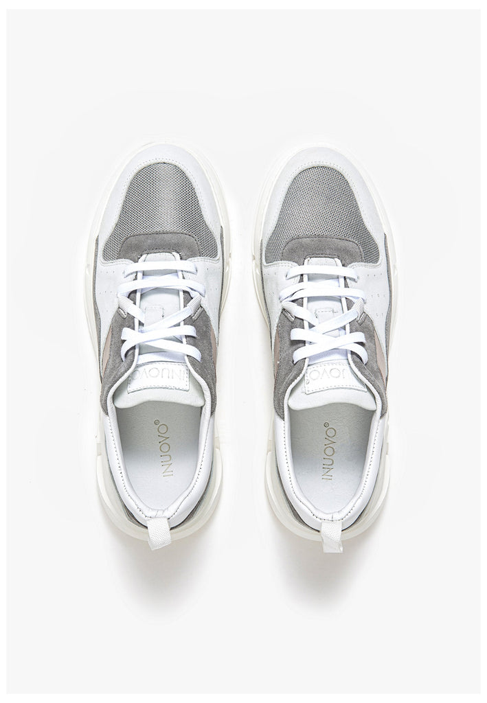 Inuovo Sneaker Leder Weiß/Rot