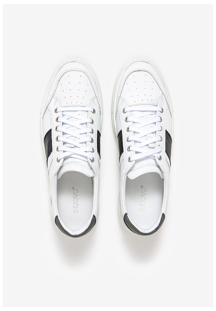 Inuovo Sneaker Leder Weiß/Schwarz