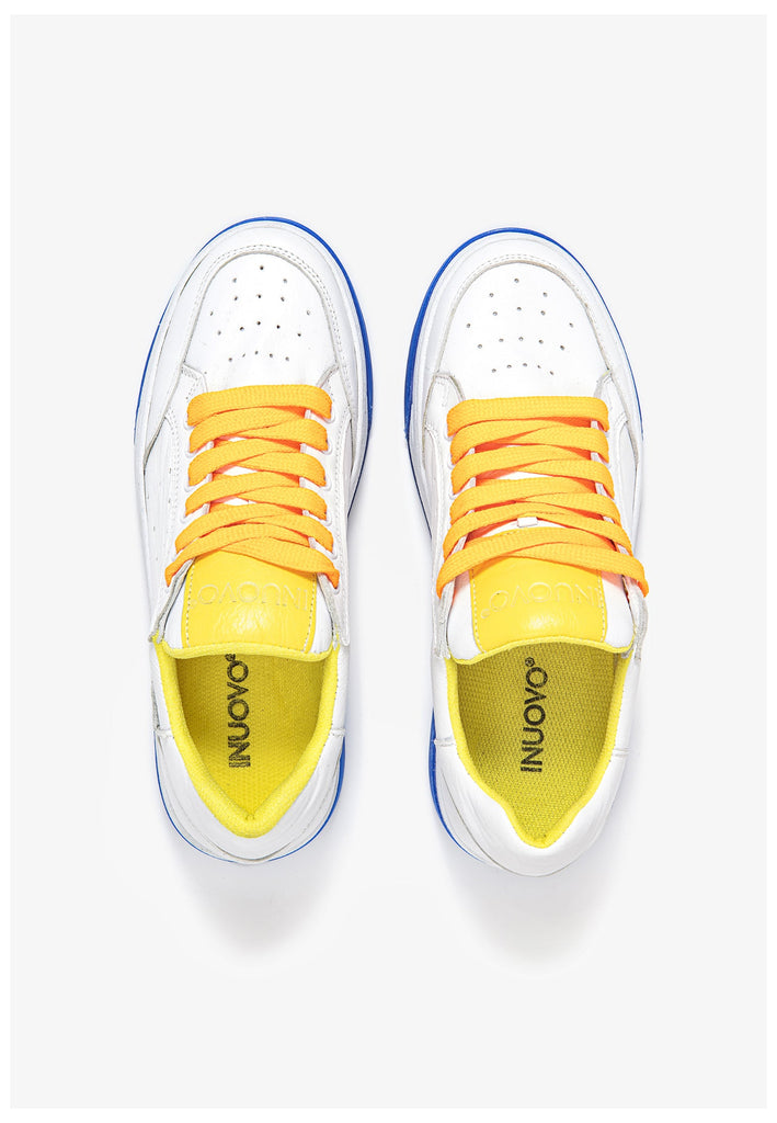 Inuovo Sneaker Leder Yellow