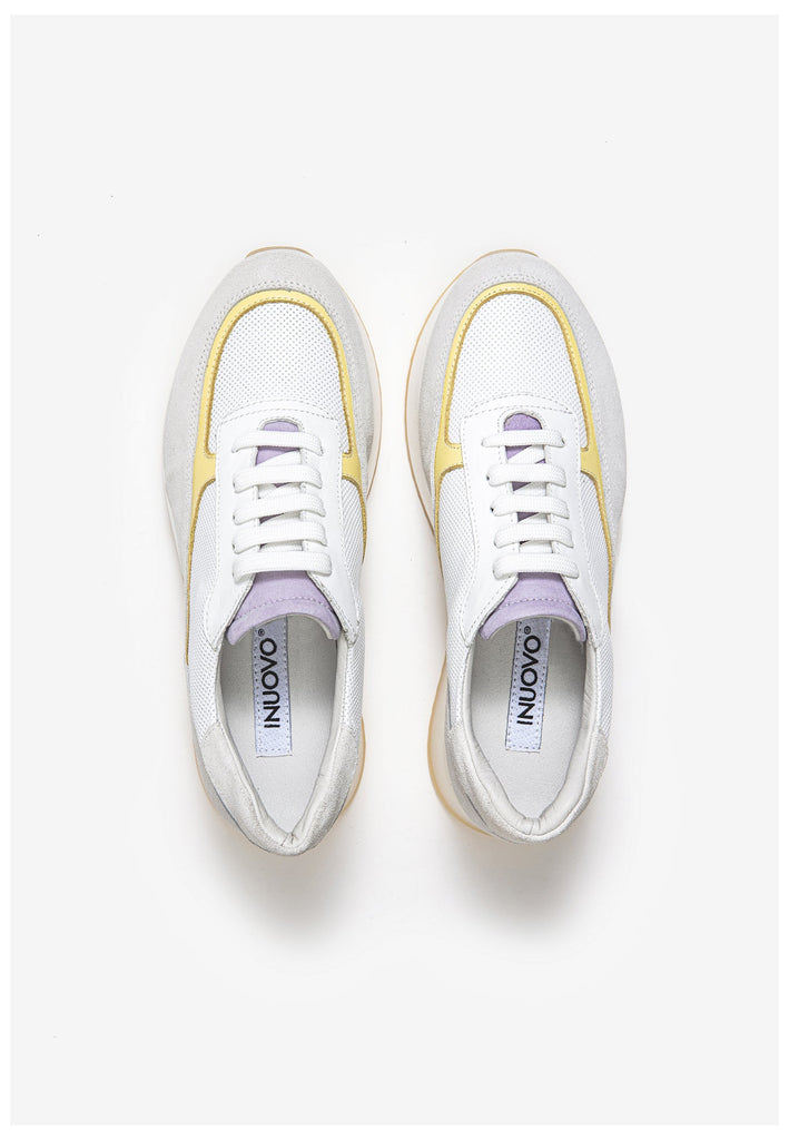 Inuovo Sneaker Leder Yellow