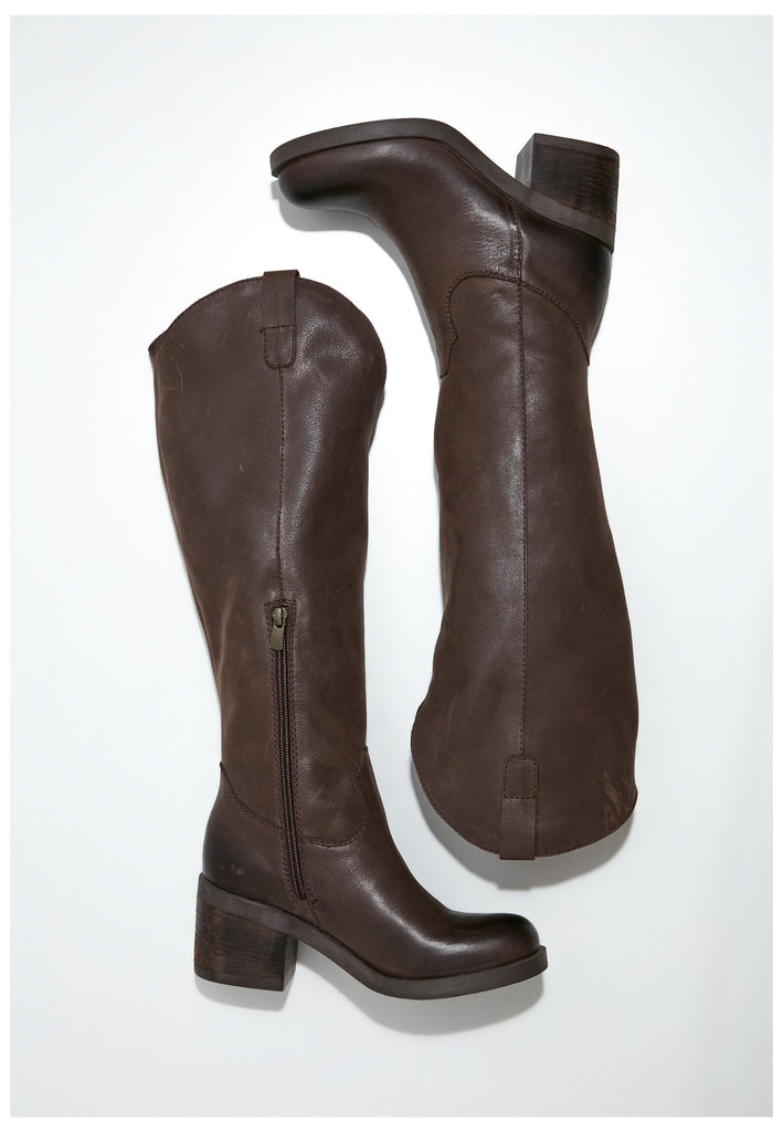 Inuovo Stiefel Glattleder Dunkelbraun