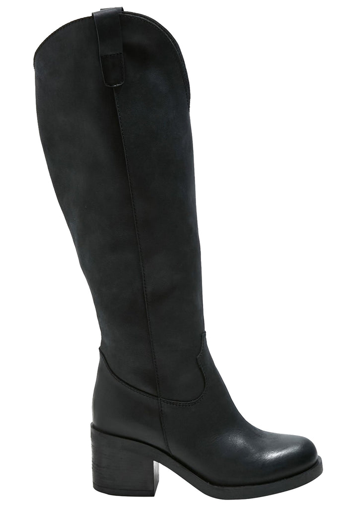 Inuovo Stiefel Glattleder Schwarz