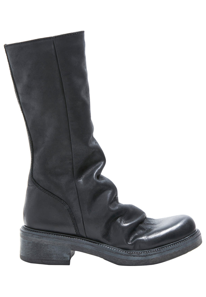 Inuovo Stiefel Glattleder Schwarz