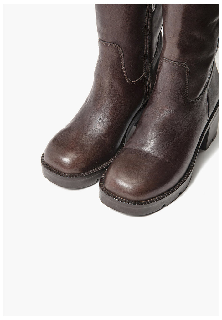 Inuovo Stiefel Leder Coffee