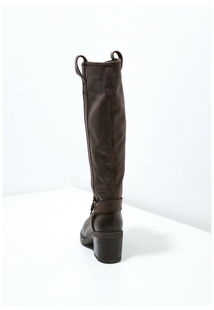 Inuovo Stiefel Leder Dunkelbraun