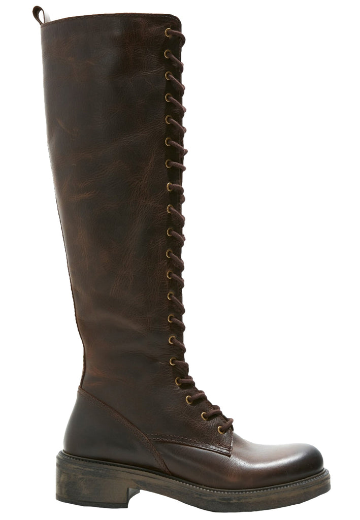 Inuovo Stiefel Leder Dunkelbraun