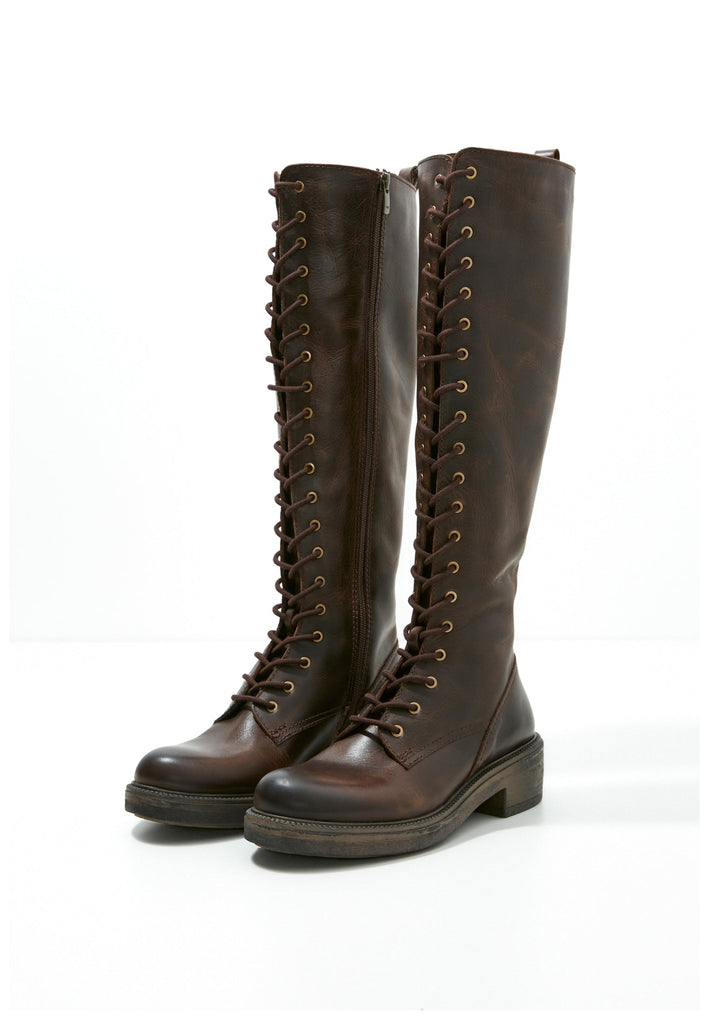 Inuovo Stiefel Leder Dunkelbraun