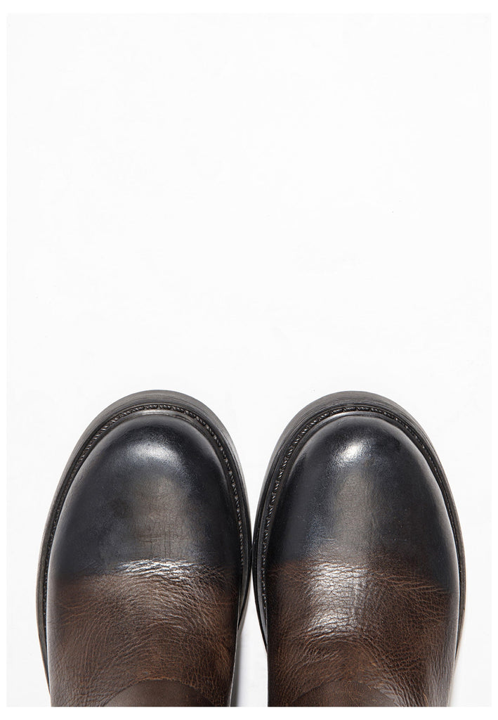 Inuovo Stiefel Leder Dunkelbraun