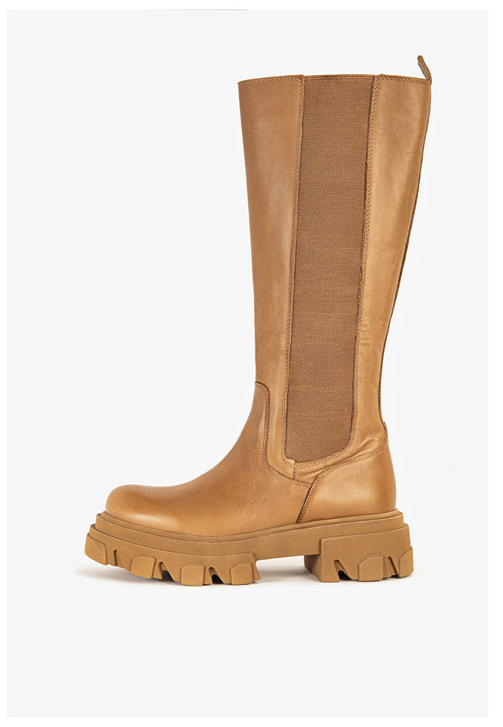 Inuovo Stiefel Leder Hellbraun