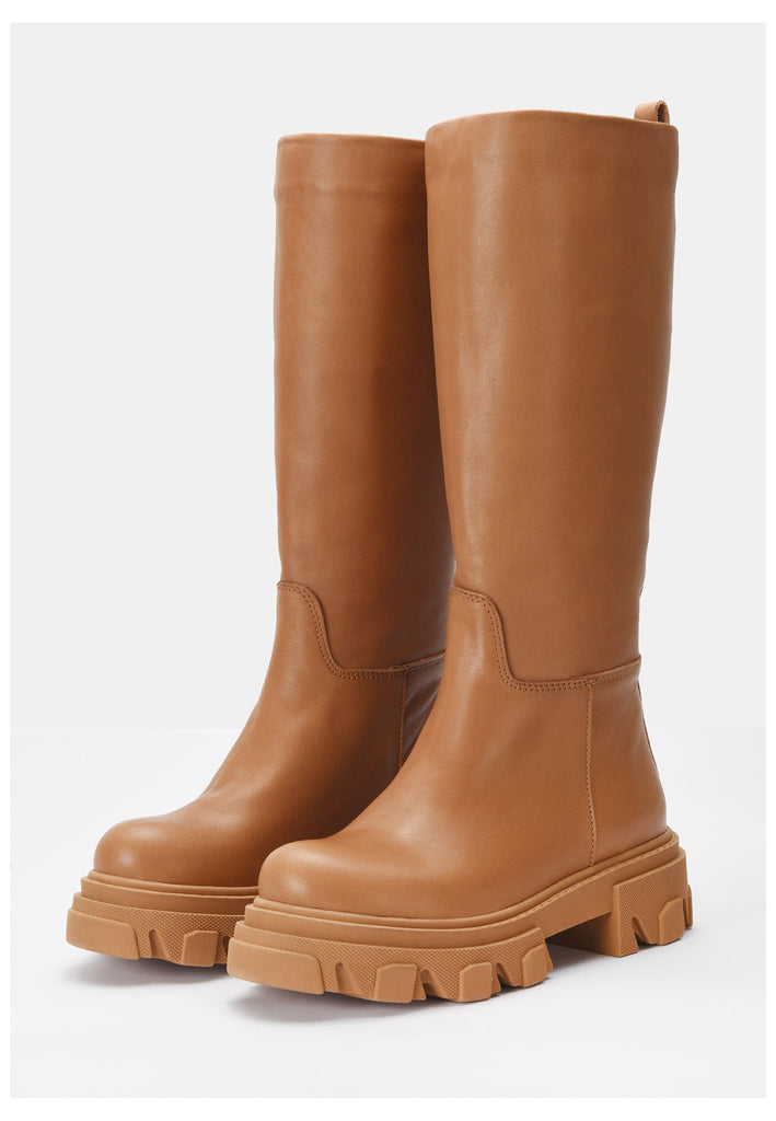 Inuovo Stiefel Leder Hellbraun