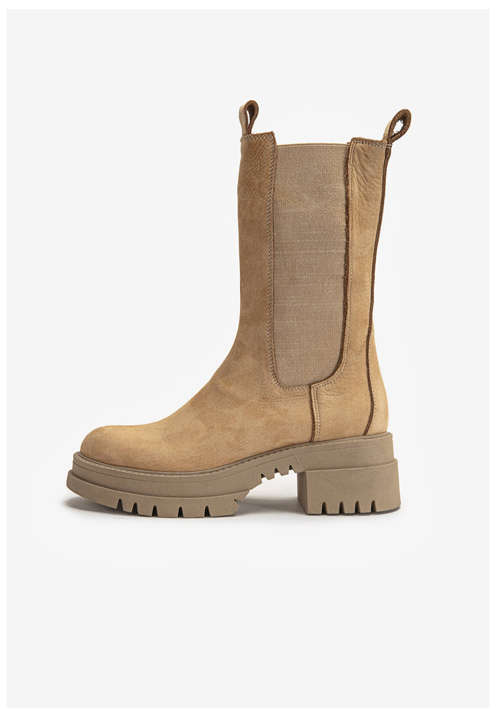 Inuovo Stiefel Leder Hellbraun