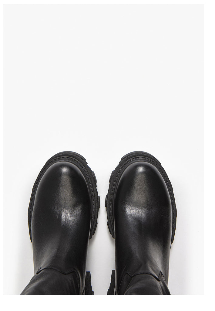 Inuovo Stiefel Leder Schwarz