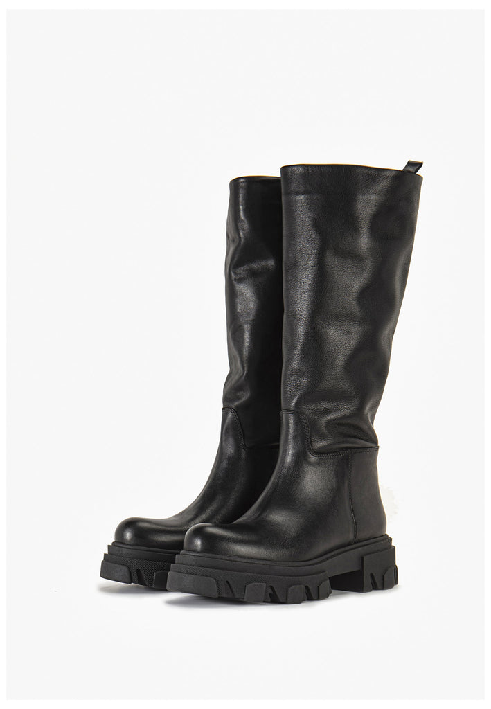 Inuovo Stiefel Leder Schwarz