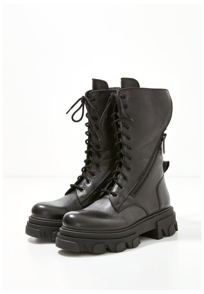 Inuovo Stiefel Leder Schwarz