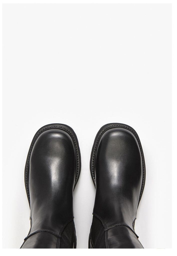 Inuovo Stiefel Leder Schwarz