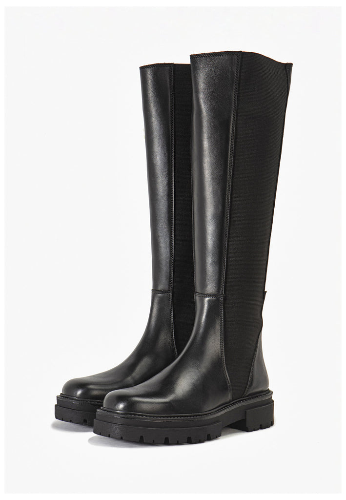 Inuovo Stiefel Leder Schwarz