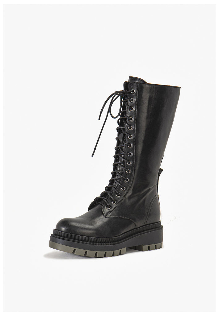 Inuovo Stiefel Leder Schwarz