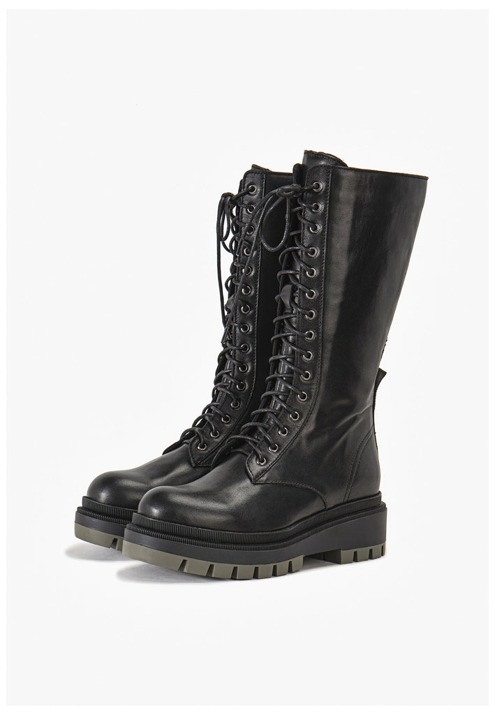 Inuovo Stiefel Leder Schwarz