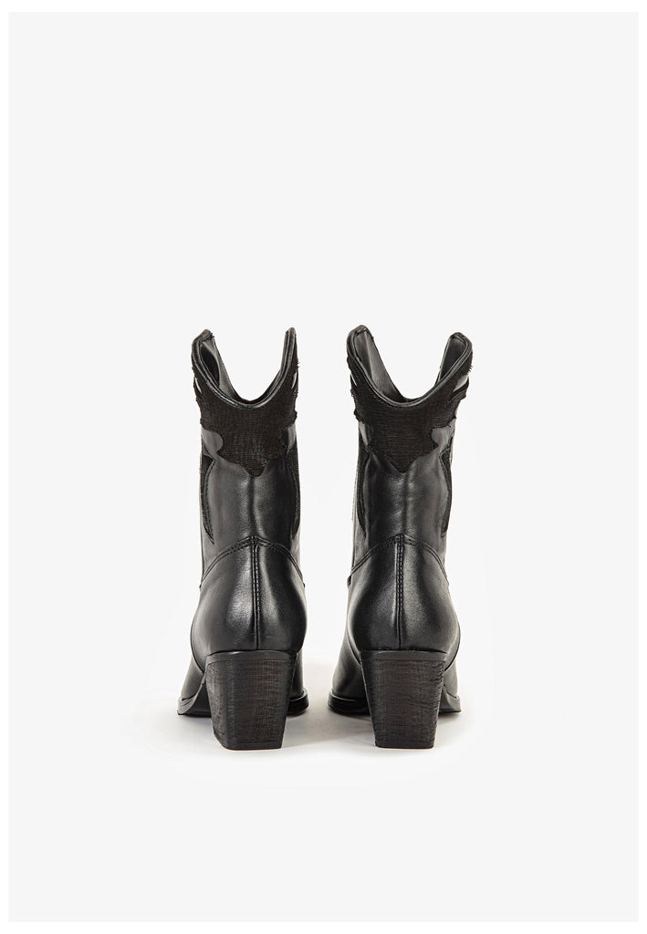 Inuovo Stiefel Leder Schwarz