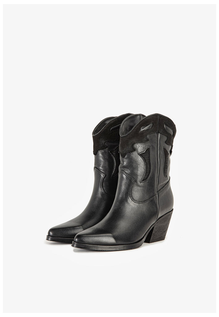 Inuovo Stiefel Leder Schwarz