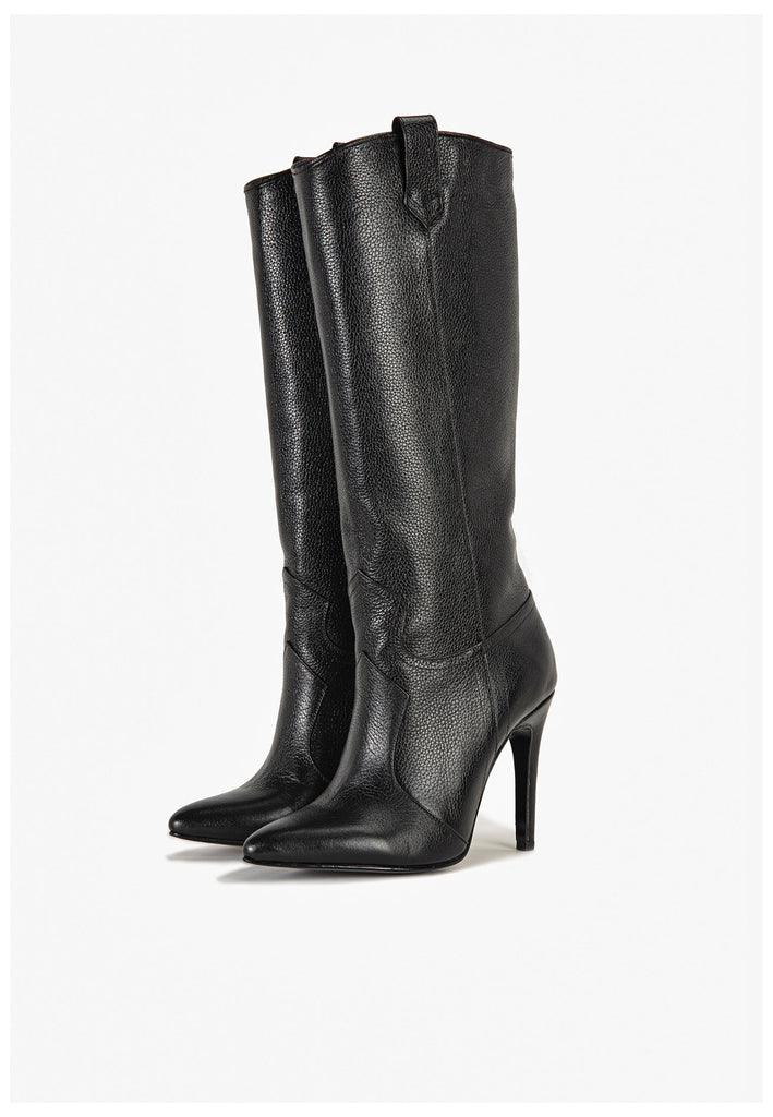 Inuovo Stiefel Leder Schwarz