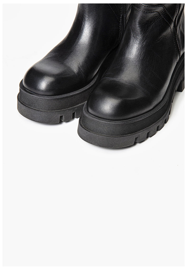 Inuovo Stiefel Leder Schwarz