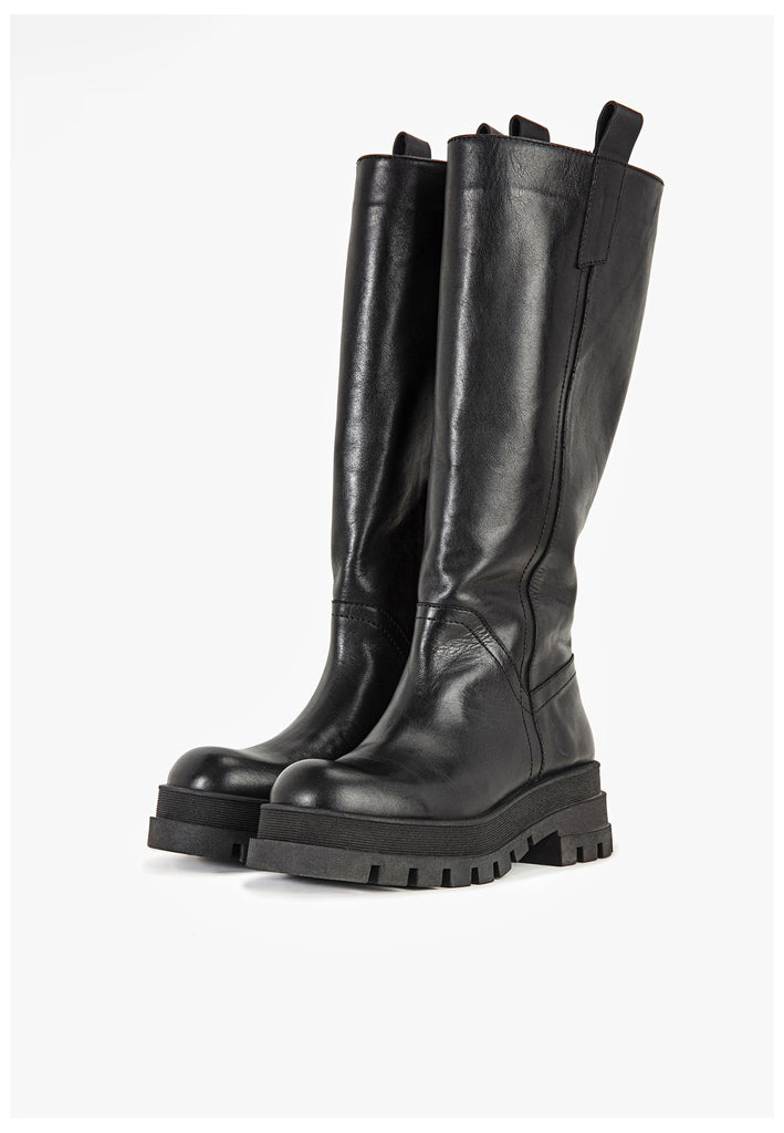 Inuovo Stiefel Leder Schwarz