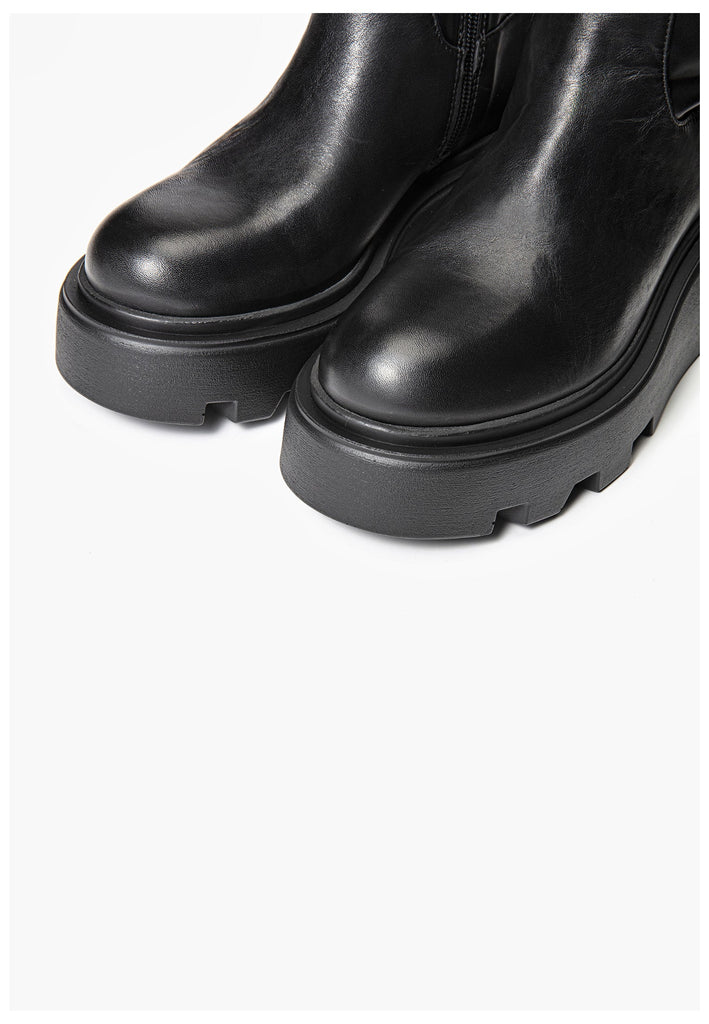 Inuovo Stiefel Leder Schwarz